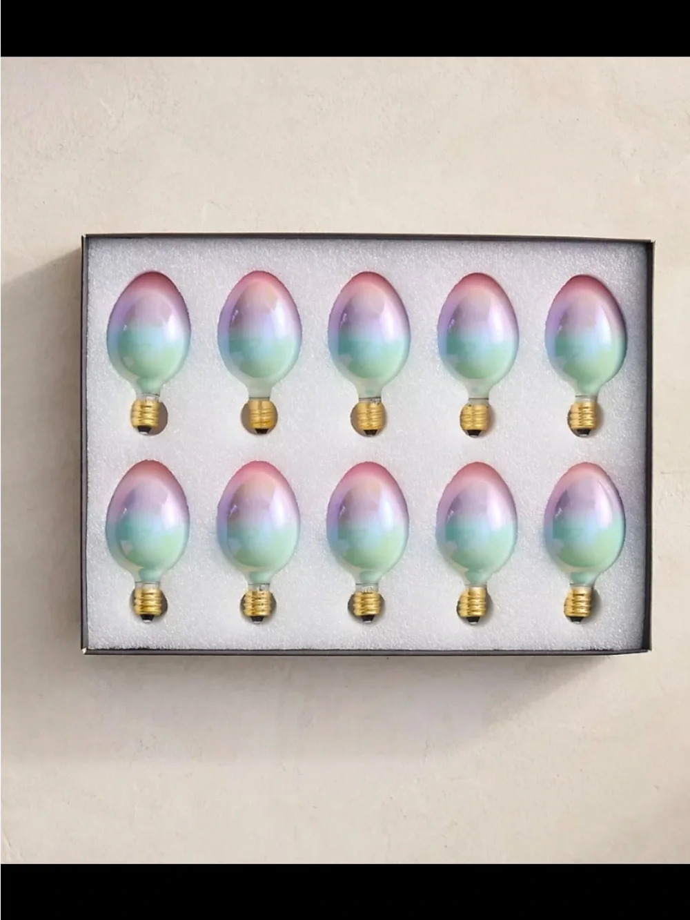 Terrain Stargazer Garden Lights. Set of 10. Pastel colors.